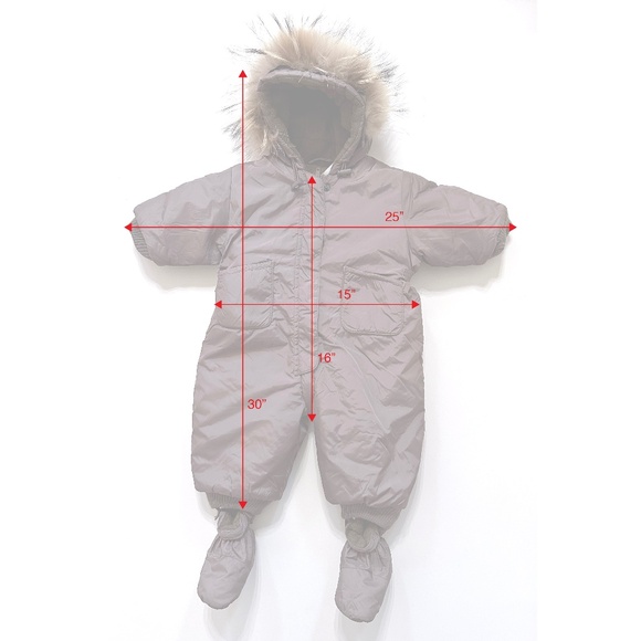 Bonpoint Baby | Snowsuit w/Booties | Fur Trim Hood | 6-9 (12) Months - Picture 9 of 9